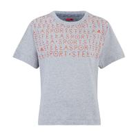adidas Women\'s Stella Sport Gym Print T-Shirt - Grey - XXS