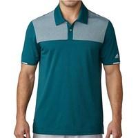 Adidas Mens ClimaChill Heather Block Competition Polo Shirt