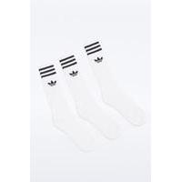 adidas White Socks 3-Pack, WHITE