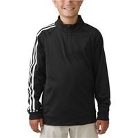 Adidas Boys 3-Stripe Quarter Zip Top