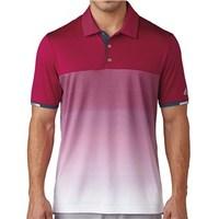 adidas mens climachill gradient stripe polo shirt