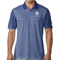 adidas mens climacool aeroknit geo burnout ryder cup polo shirt