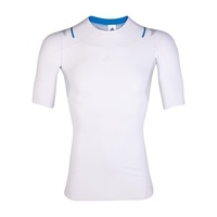 Adidas TechFit PowerWeb Top - Short Sleeve - White