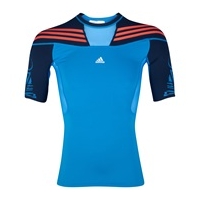 adidas techfit preperation top short sleeve bright bluecollegiate navy ...