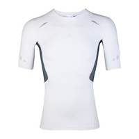 adidas techfit preperation top short sleeve white