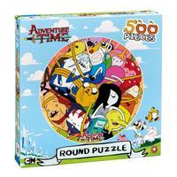 adventure time round puzzle 500pc