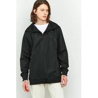 adidas ST HZ Black Funnel Neck Track Top, BLACK