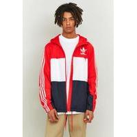 adidas Originals Core Red California Windbreaker, RED