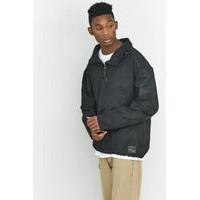 adidas EQT Black Advanced 1/4 Zip Windbreaker, BLACK