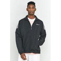 adidas Black Woven Track Top, BLACK