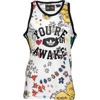 adidas originals mens x pharrell williams artist doodle tank whiteblac ...