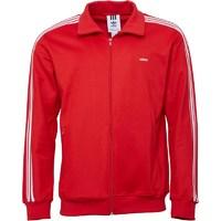 adidas originals mens beckenbauer vintage track top redwhite