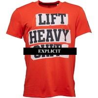 adidas mens lifter graphic t shirt bold orange