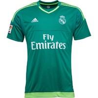 adidas Mens RMCF Real Madrid Goalkeeper Away Jersey Bold Green/Solar Green
