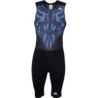 adidas Mens Adizero Sleeveless Sprint Running Suit Black