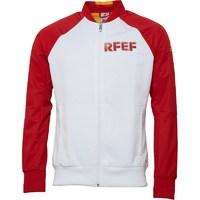 adidas Mens FEF Spain Poly Anthem Jacket White