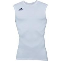 adidas Mens TechFit Base Sleeveless Training Top White