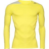 adidas mens techfit cool climacool compression long sleeve crew neck t ...