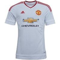 adidas mens mufc manchester united away jersey whitered