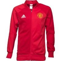 adidas Mens MUFC Manchester United Anthem Jacket Power Red/Real Red