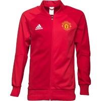 adidas mens mufc manchester united anthem jacket power redreal red