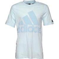 adidas Mens Big Logo T-Shirt Ice Blue