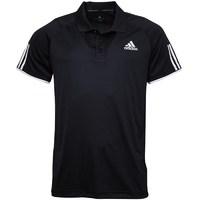 adidas Mens Club 3 Stripe ClimaCool Tennis Polo Black/White