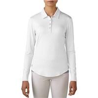 Adidas Ladies Essentials 3-Stripes Long Sleeve Polo Shirt