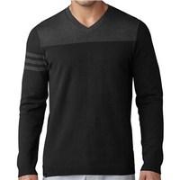 adidas mens club 3 stripes v neck sweater