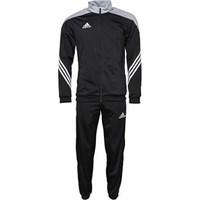 adidas Mens Sereno 14 Presentation Poly Tracksuit Black/Light Grey