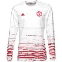 adidas mens mufc manchester united pre match long sleeve home jersey w ...