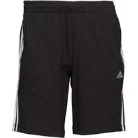 adidas Mens Essentials 3 Stripe ClimaLite Sweat Shorts Black/White
