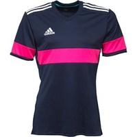 adidas Mens Konn 16 3 Stripe ClimaLite Jersey Collegiate Navy/Shock Pink