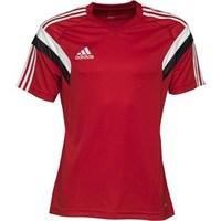 adidas mens condivo 14 3 stripe climacool training top university redw ...