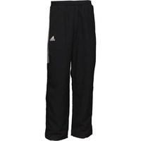 adidas Mens 3 Stripe Team ClimaLite Poly Track Pants Black/White/Lead