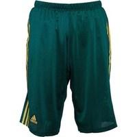 adidas mens 3 stripe mesh 2 in 1 long running shorts greenbold gold