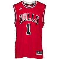 adidas mens chicago bulls replica jersey red