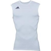 adidas mens techfit base sleeveless training top white