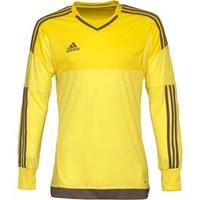 adidas Mens 3 Stripe Top 15 ClimaCool Padded Goalkeeper Shirt Bright Yellow