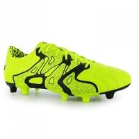 Adidas X 15.2 Leather FG Mens Football Boots (Solar Yellow)