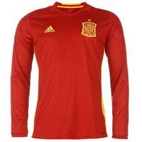 adidas Spain Home Shirt 2016 Long Sleeve