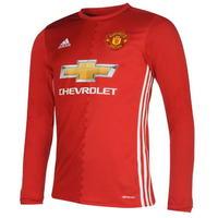 adidas manchester united long sleeve home shirt 2016 2017 mens