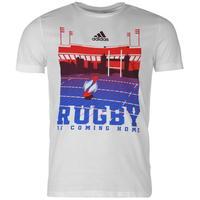 adidas Rugby London Tee Shirt Mens