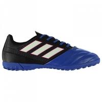 Adidas Ace 17.4 Mens Astro Turf Trainers (Black-Blue)