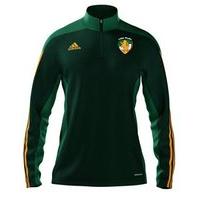 adidas County Offaly GAA Mi Team 14 Quarter Zip - Youth - Forest Green/Twilight Green/Collegiate Gold