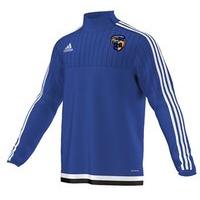 adidas County Longford Tiro 15 Quarter Zip - Youth- Royal