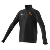 adidas County Kilkenny GAA Tiro 17 Training Top - Youth - Black/Dark Grey/White