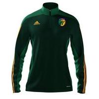 adidas County Kerry GAA Mi Team 14 Quarter Zip - Youth - Forest Green/Twilight Green/Collegiate Gold