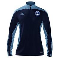 adidas County Dublin Mi Team 14 Quarter Zip - Youth - New Navy/Light Blue