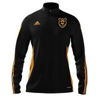 adidas County Kilkenny GAA Mi Team 14 Quarter Zip - Youth - Black/Collegiate Gold